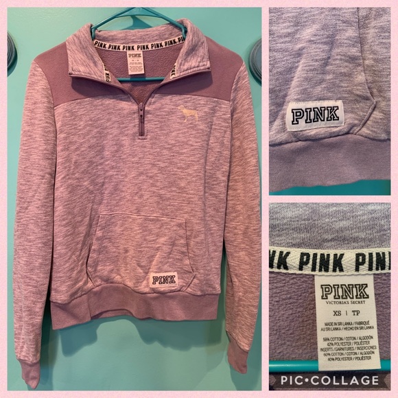PINK Victoria's Secret Tops - VS PINK xs half zip